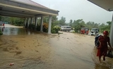 aéroport inondé Thandwe Ngapali Birmanie