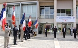 depot de drapeau au lycée français madrid
