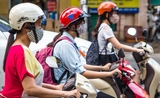 Les scooters à Hô Chi Minh-Ville au Vietnam, au coeur d'une pandémie de Covid-19