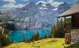 Lac de montagne en Suisse