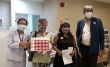 Des Francais venu se faire vacciner contre le covid-19 au Bangkok hospital de Chiang Mai