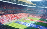 Le stade de Wembley vu de l'intérieur