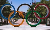 Les 5 anneaux emblématiques des jeux olympiques