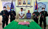 prise de drogue par la police cambogiennne 