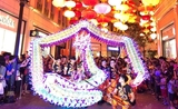 Festival lanternes mi-automne dragon à Hong Kong