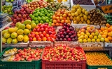 courses de fruits et légumes