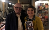 Michel Quint et Marie-Eve Venturino dans la librairie française de Rome