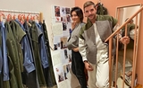 Karine Biais et Gaetano Achille dans un magasin de mode