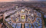 Vue sur l'exposition universelle de Dubaï