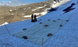 drap laine Helags glacier suède environnement fonte changement climat