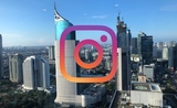 Skyline Jakarta et Instagram