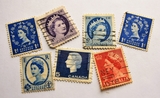 timbres britanniques à l'effigie de la Reine 