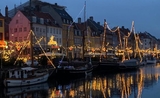 le quartier de Nyhavn à Copenhague en période de Noël
