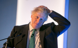 Boris Johnson lors d'une conférence de presse
