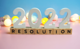 Le chiffre 2022 surmontant le mot resolution