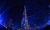 burj khalifa show laser