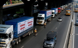 Manif-transporteurs-Bangkok-prix-diesel