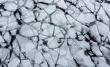 Surface de lac gelée