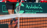Sur un court de tennis en Andalousie