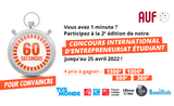 Affiche de « 60 secondes pour convaincre ! » concours OIF francophonie