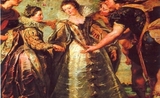 Tableau de l'Echange des princesses par Rubens