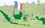 L'indonésie et le drapeau Français
