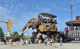 Nantes Elephant géant sur une place de la ville