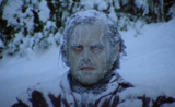 Jack Nicholson dans the Shining, recouvert de neige