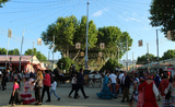 Une photo prise en plein milieu des Ferias de Seville 2022