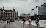 Un pont à vélo à Copenhague, la ville a investi dans des infrastrures dédiées