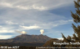 Panache de vapeur au dessus du Mont Ruapehu