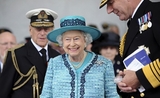 La reine Elizabeth II lors d'une cérémonie officielle