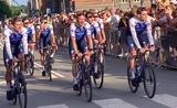 La présentation des équipes à l'occasion du Grand départ du Tour de France à Copenhague
