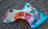 Des billets rouges et bleus d'euros pour l'inflation dans la Communauté valencienne