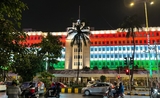 Le bâtiment du gouvernement du Maharashtra illuminé pour les 75 ans de l'indépendance de l'Inde
