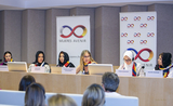 les 5 femmes juges pendant la conférence mujeres avenir