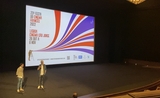 Régis Roinsard lors de la première de En attendant Bojangles au cinéma São Jorge de Lisbonne le 29 octobre 2022