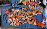 mur peint par les street artistes la Nena Wapa Wapa et Disneylexya