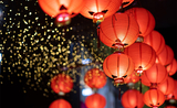 lanternes rouges nouvel an chinois