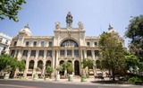 Façade d'un monument à Valencia, une des meilleures villes du monde