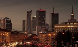 warsaw-varsovie nouvels immeubles nocturne
