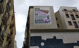 pancarte contre la spéculation immobilière, dans le quartier du Raval à Barcelone