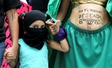 Une manifestation pour l'avortement au Mexique