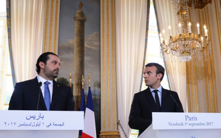 Saad Hariri et Emmanuel Macron