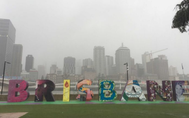 Brisbane sous la pluie