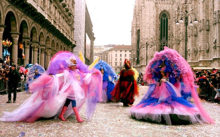 Carnaval Milan Bergame Piémont Venise