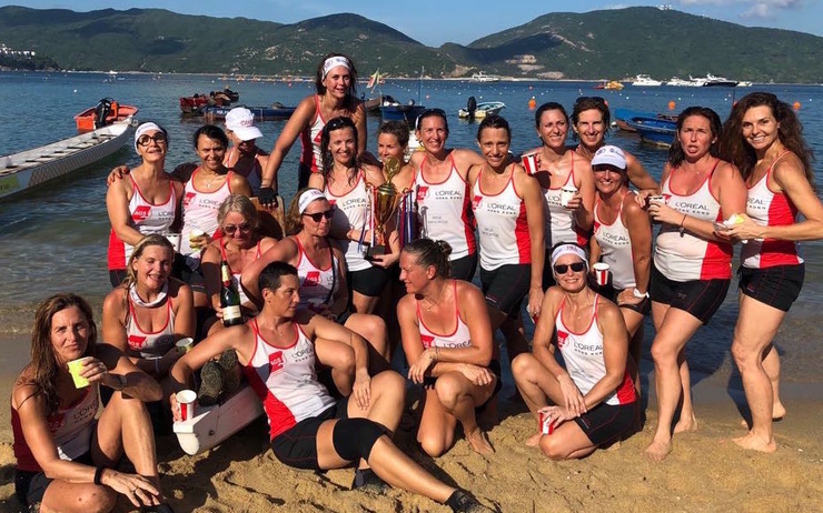 So French equipe Dragon Boat Hong Kong accueil couverture