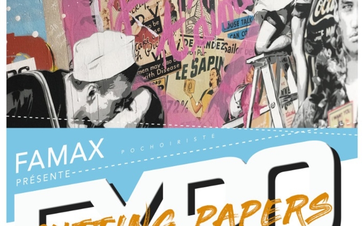 "Cutting Papers", de FAMAX prolongée jusqu'au 2 octobre chez Arte Bello, Nouvelle-Calédonie, Nouméa