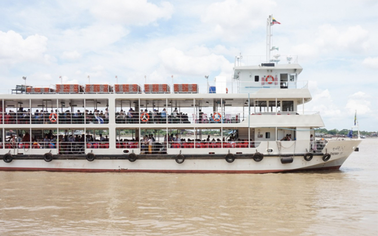 Ferry Yangon et Dala en Birmanie