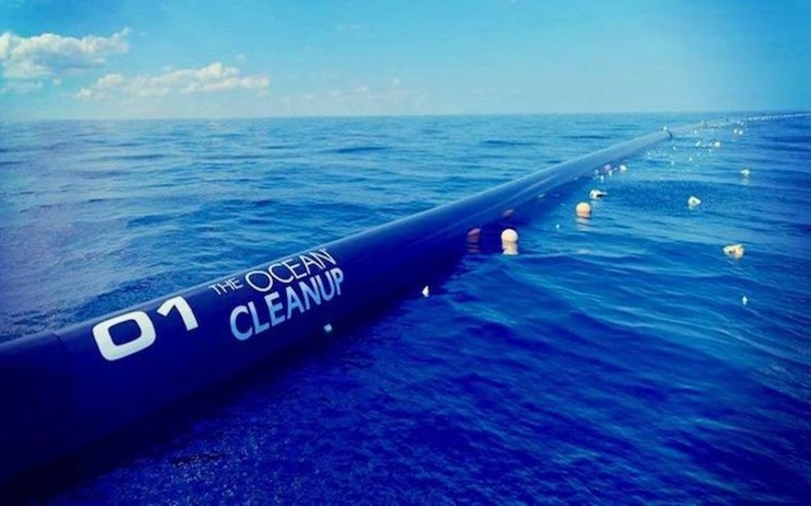 Le projet ocean cleanup début